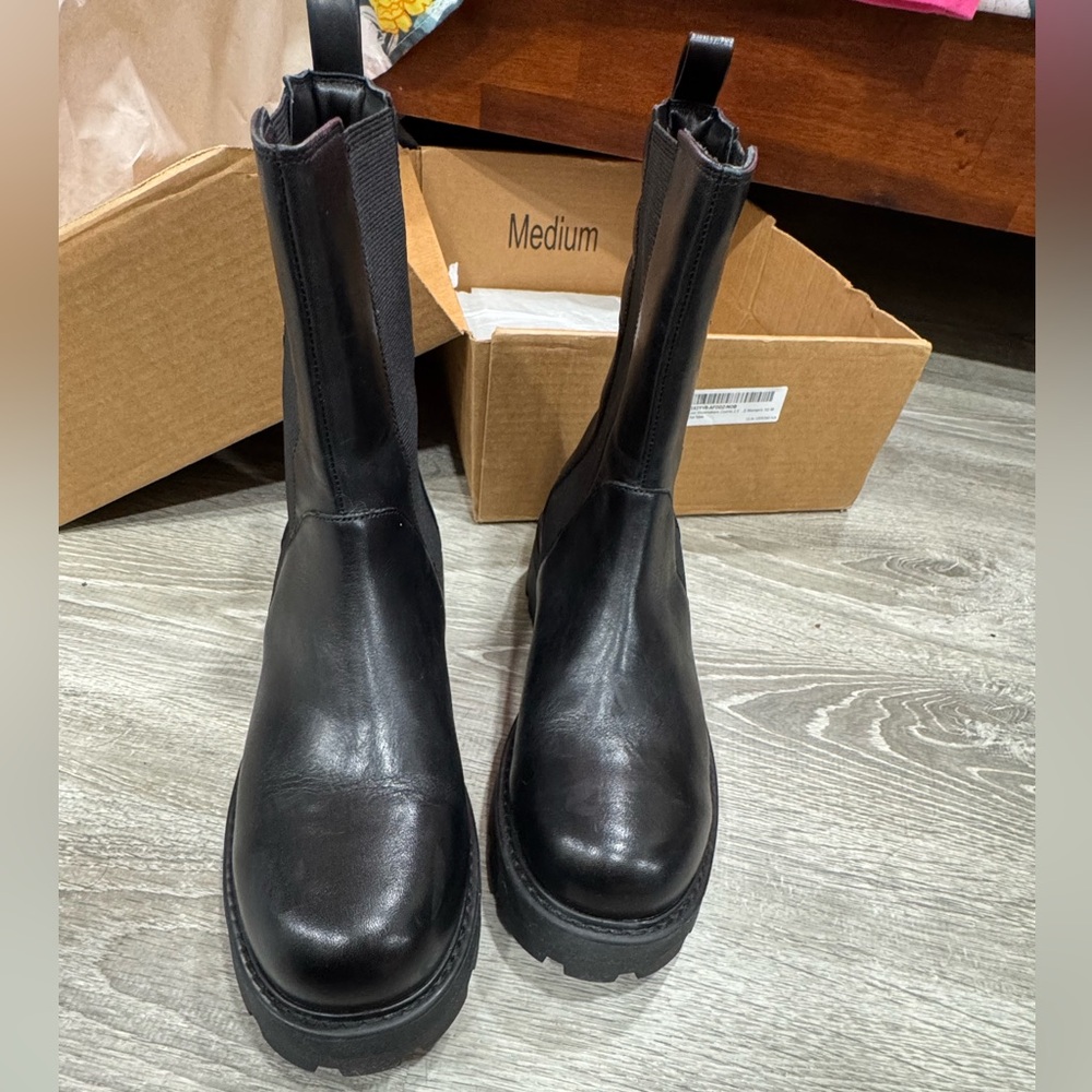 VAGABOND SHOEMAKERS COSMO 2.0 LEATHER CHELSEA BOOT BLACK EU 40 (US WOMEN'S 10) M - Picture 4 of 4
